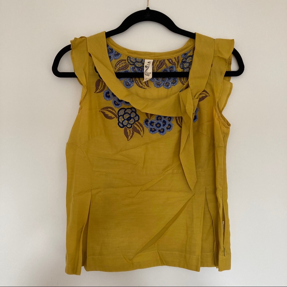 Anthropologie Floreat Embroidered Top - Picture 4 of 13